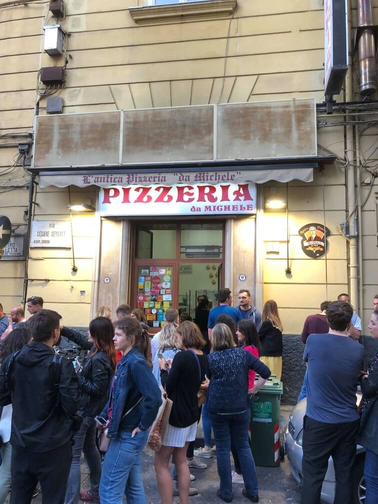 The tample of Pizzas in Naples